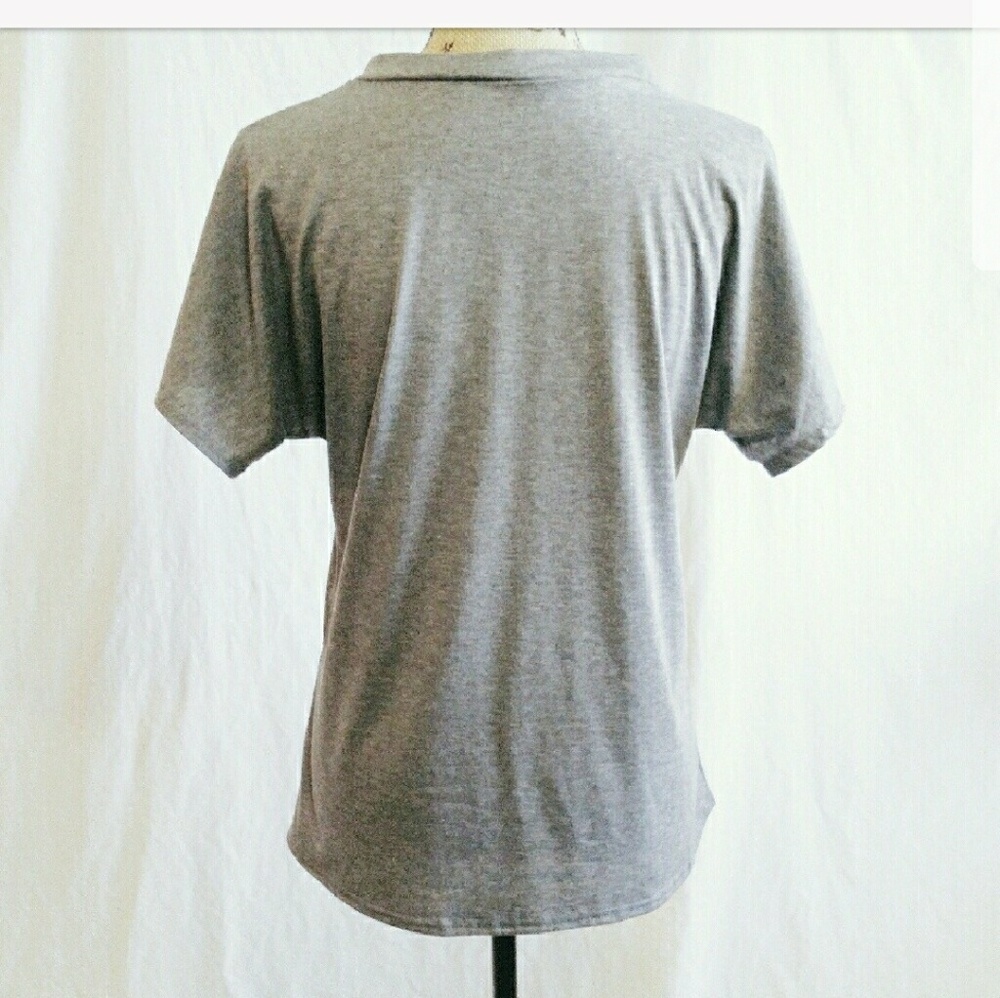 New v-neck Whimsical Faith over fear t-shirt - Picture 3 of 4